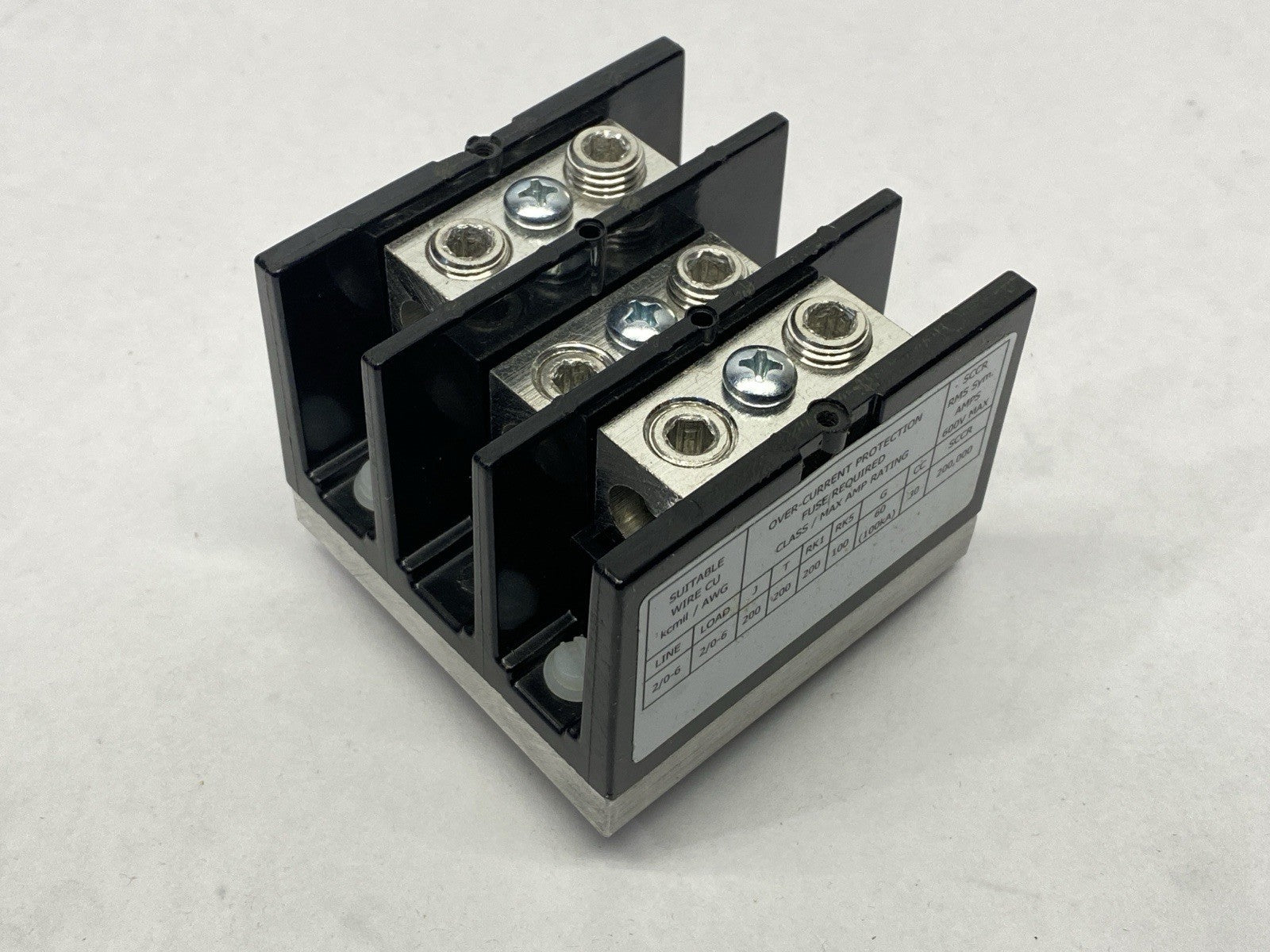 Littelfuse LFS25723 Splicer Terminal Block Unit 3-Pole 175A 600V - Maverick Industrial Sales