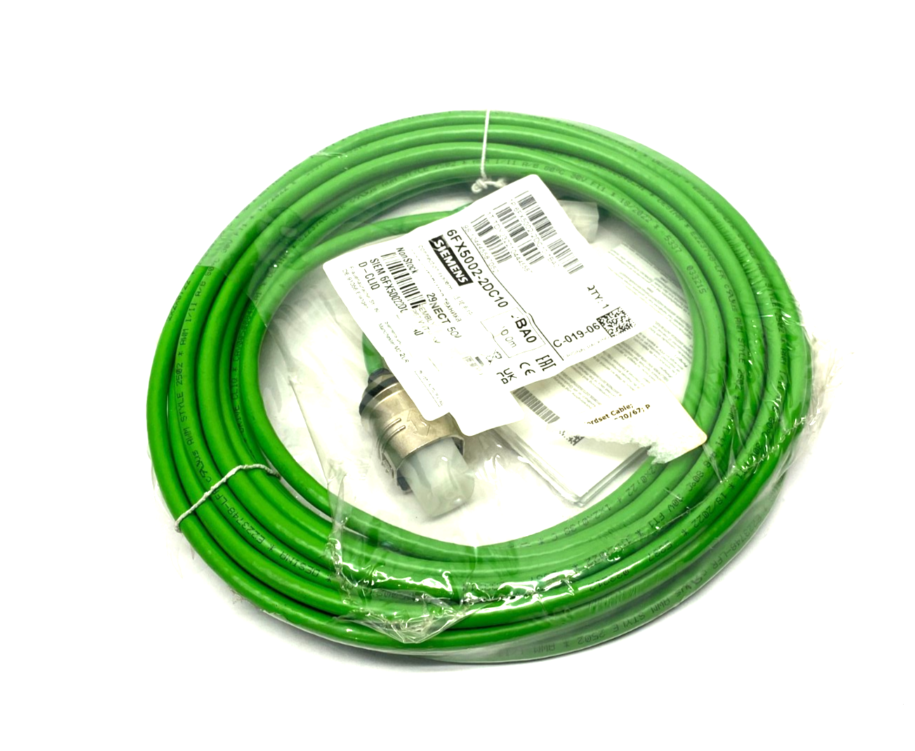 Siemens 6FX5002-2DC10-1BA0 SINAMICS Drive-Cliq Signal Cable Assembly - Maverick Industrial Sales