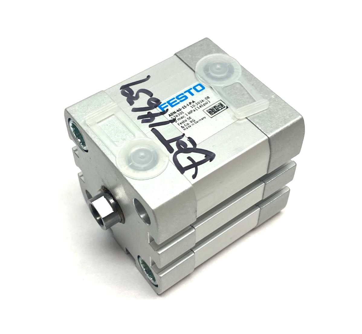 Festo ADN-40-15-I-P-A Compact Cylinder Dbl-Acting 15mm Stroke 40mm Bore 536301 - Maverick Industrial Sales
