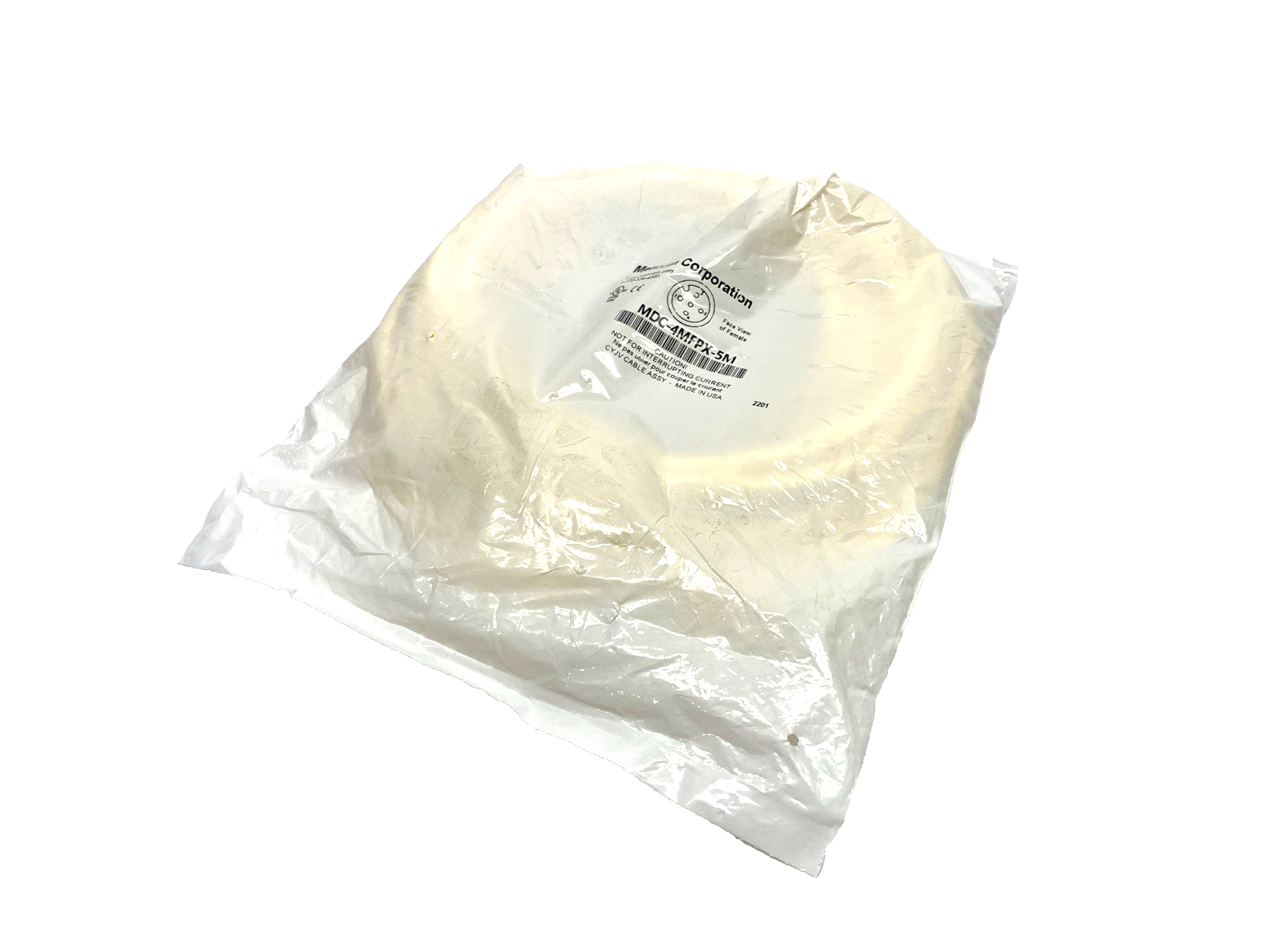 MDC-4MFPX-5M | Mencom Cordset M12 Male To Female 4-Pin 5m - New - Maverick Industrial Sales