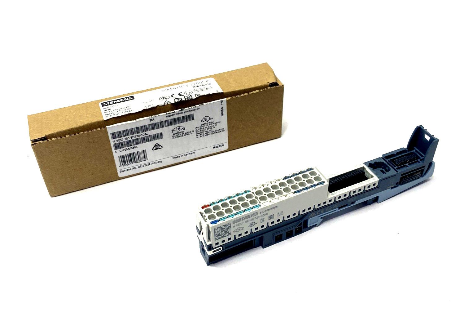 Siemens 6ES7193-6BP20-0DA0 SIMATIC ET 200SP Base Unit BU15-P16+A10+2D, BU - Maverick Industrial Sales