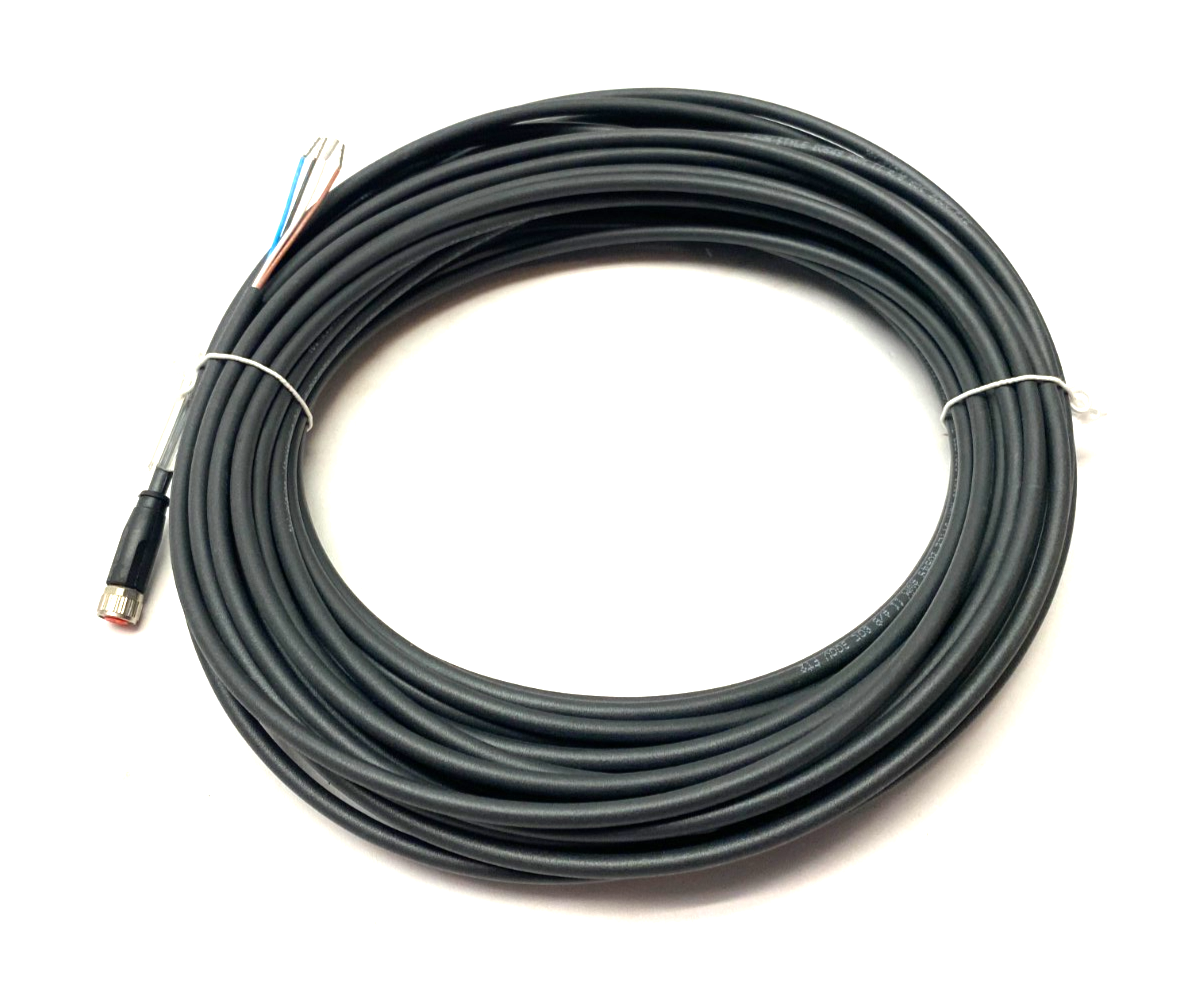 Beckhoff ZK2020-3200-0200 Single Ended Power Cable M8 4-Pin to Leads, 20m Length - Maverick Industrial Sales