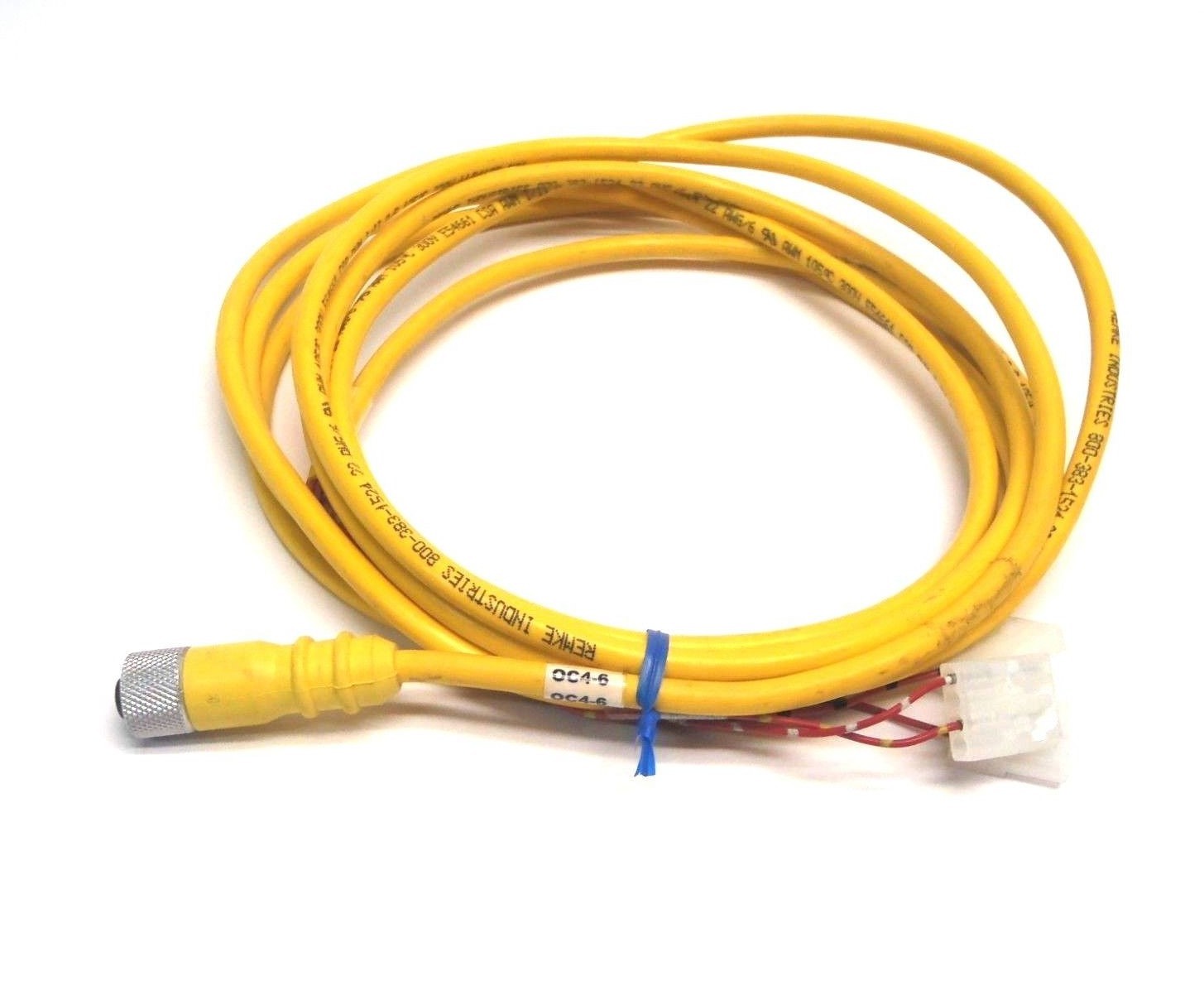 Remke 10' M12 Female to 3 x 4 Pin Connectors PLC Cable 300V AWG - Used - Maverick Industrial Sales