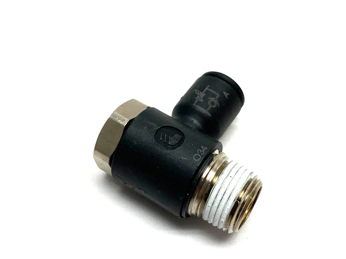 FCKC731-6-6 | Parker Prestolok Banjo Flow Control Elbow Fitting Meter Out 3/8" NPT - New Other - Maverick Industrial Sales