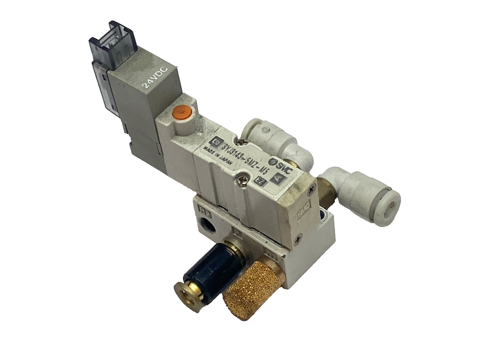 SMC SYJ3143-5MZ-M5 EX Solenoid Valve 24VDC 5 Way Valve Base - Maverick Industrial Sales
