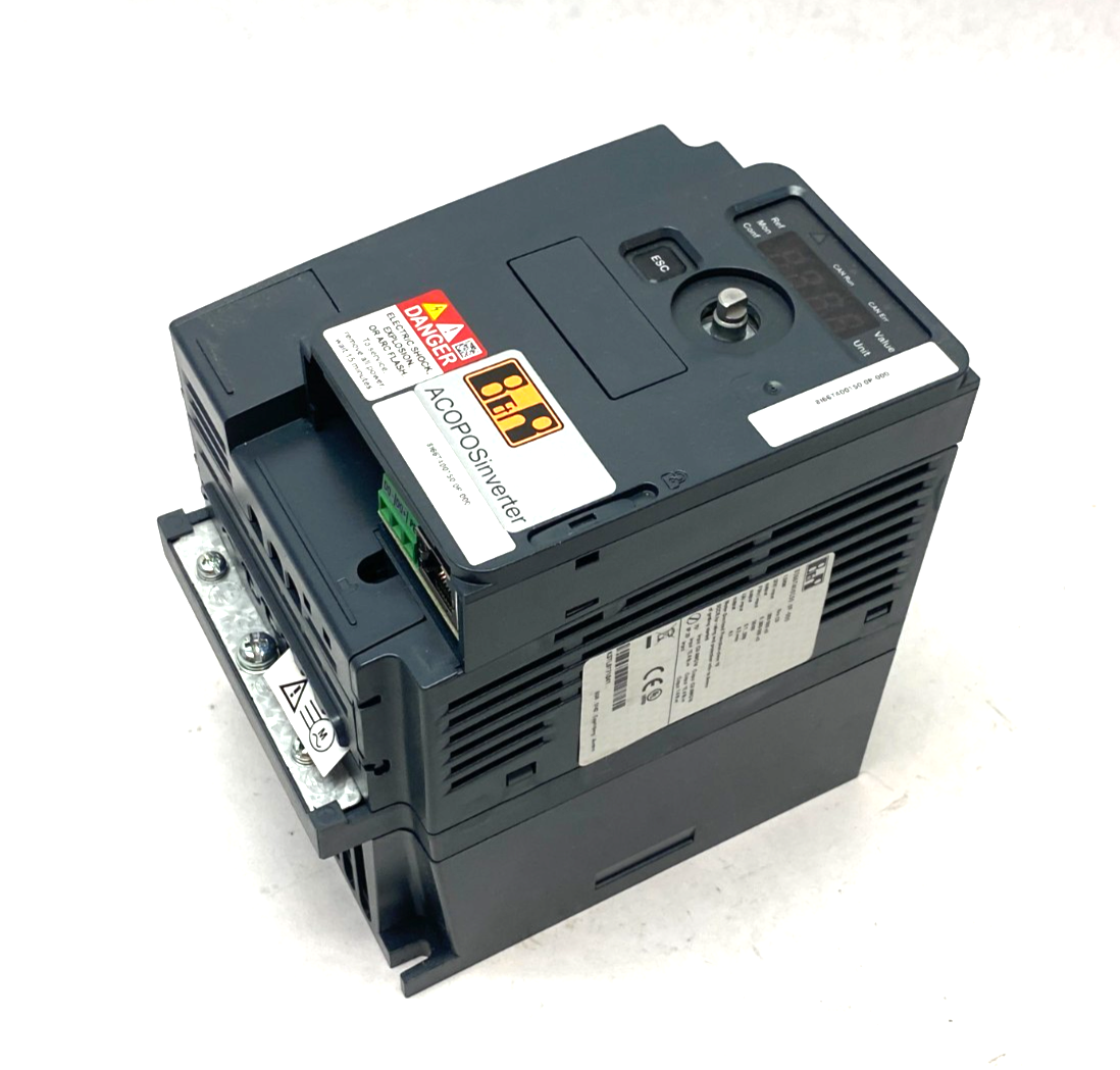 8I66T400075.0P-000 | B&R Automation ACOPOSinverter w/ POWERLINK Comm. Card NO KNOB - New – Open box - Maverick Industrial Sales