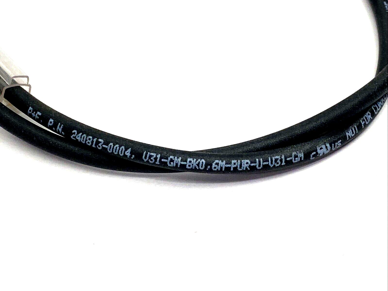 Pepperl+Fuchs 240813-0004 Cordset M8 4-Pin 0.6m V31-GM-BK0,6M-PUR-U-V31-GM - Used - Maverick Industrial Sales