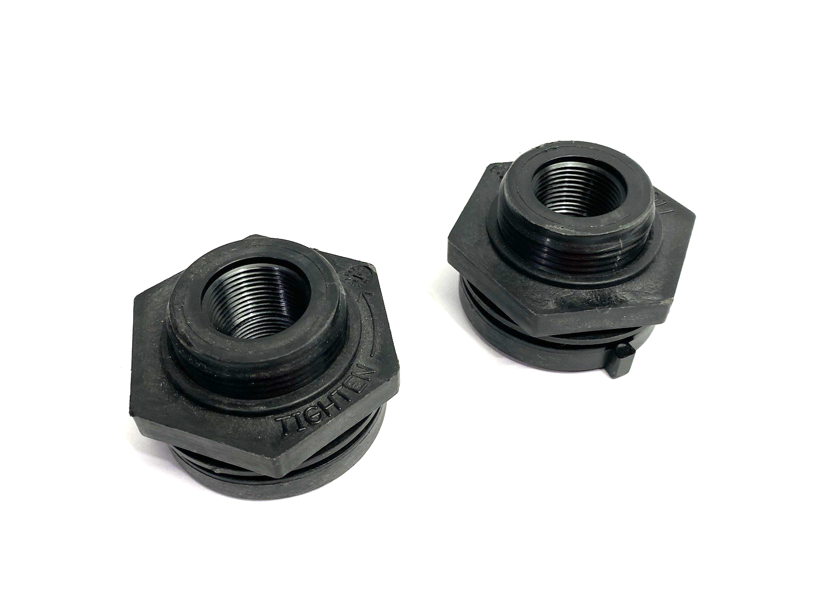 ACE Roto-Mold 10484 Tank Bulkhead Adapter Fitting 3/4" Poly LOT OF 2 - Maverick Industrial Sales