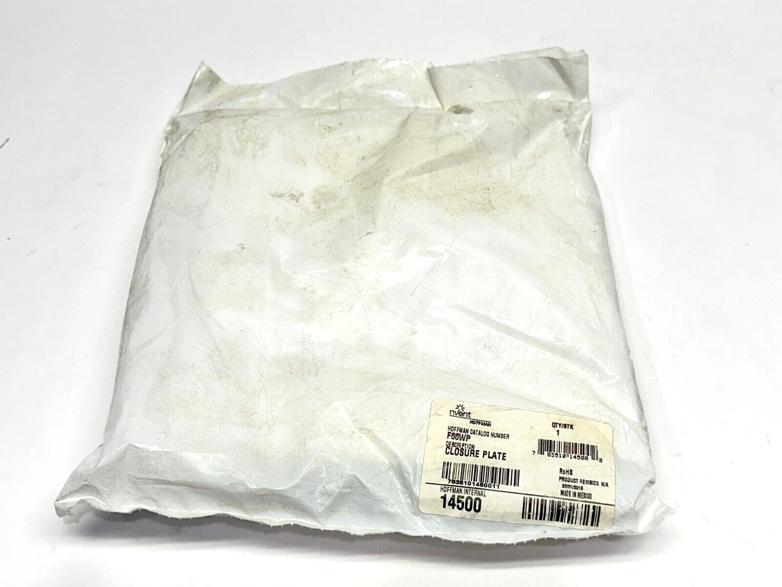 Hoffman F66WP nVent Closure Plate 6" x 6" 14500 - New - Maverick Industrial Sales