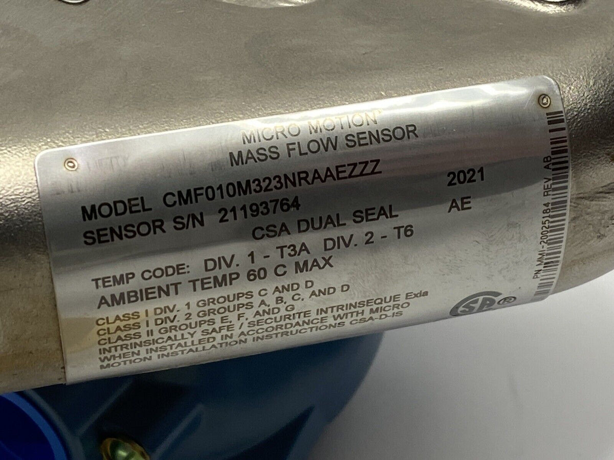 CMF010M323NRAAEZZZ | Emerson Micro Motion Mass Flow Sensor - New Other - Maverick Industrial Sales