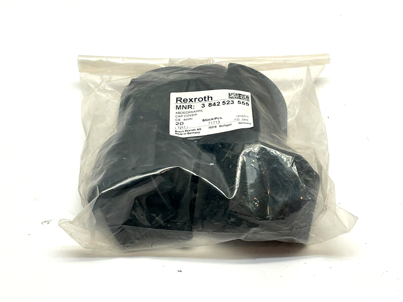 Bosch Rexroth 3842523555 Gusset Cover Cap 60x60 PKG OF 20 - Maverick Industrial Sales