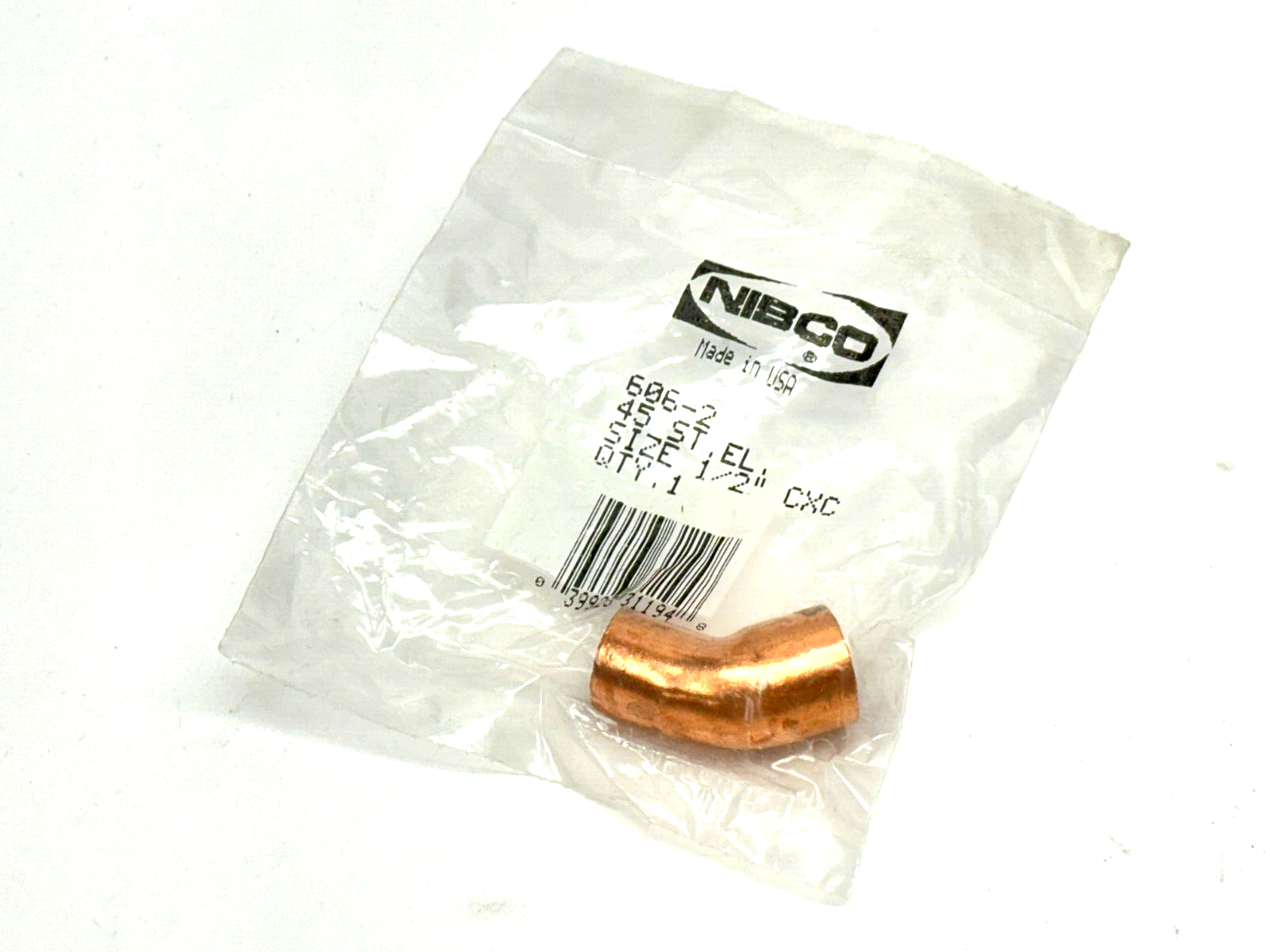 606-2 1/2 | Nibco 45 Degree Street Elbow 1/2" Copper - New - Maverick Industrial Sales