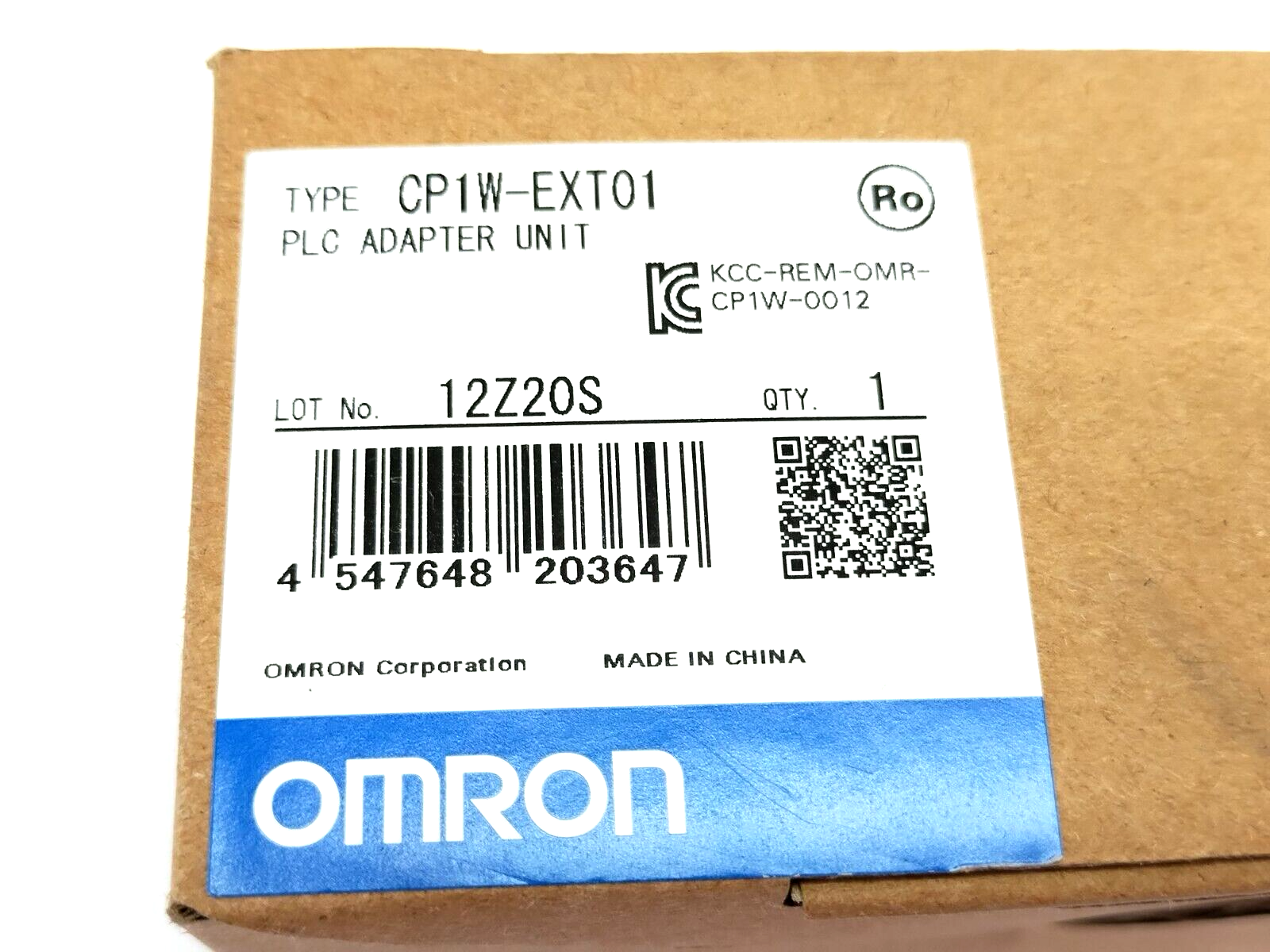 Omron CP1W-EXT01 PLC Adapter Unit, CJ - New – Open box - Maverick Industrial Sales