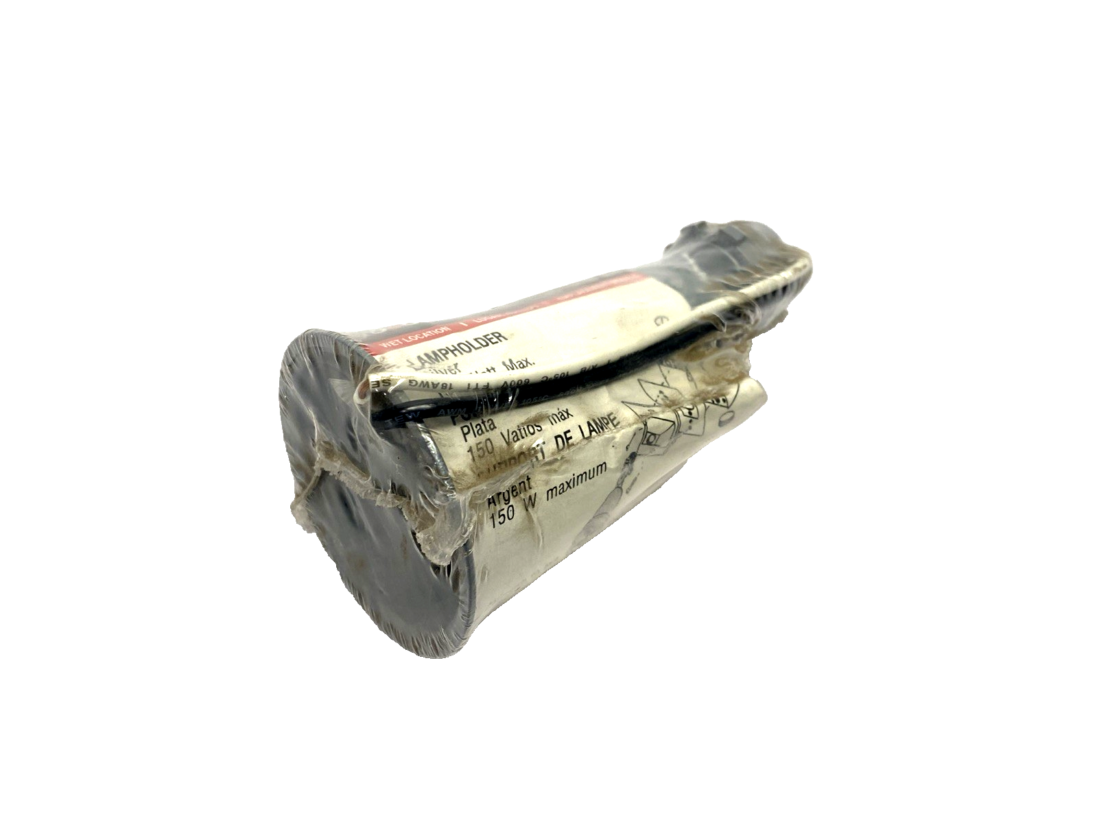 DL-80 | Red Dot DRY-TITE Lamp, 150W Medium Base, Open Fitter Housing, Silver - New - Maverick Industrial Sales