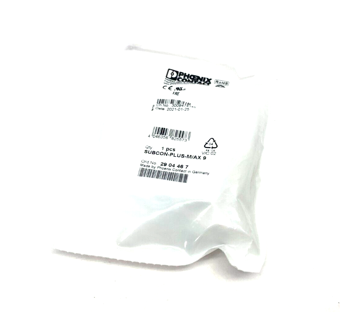 Phoenix Contact SUBCON-PLUS-M/AX 9 D-Sub 9-Position Bus Connector 2904467 - Maverick Industrial Sales