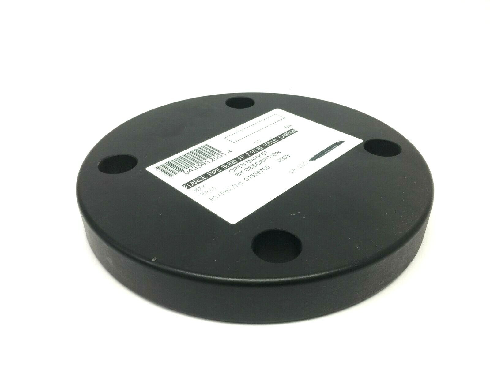 2-1/2" Diameter Blind Pipe Flange FF A105 Carbon Steel 150 LB - New – Open box - Maverick Industrial Sales