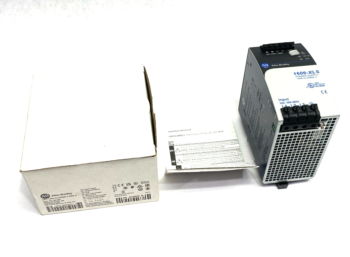 1606-XLS480E-3 | Allen Bradley Ser. A Power Supply 3AC 380-480V Input - New Other - Maverick Industrial Sales