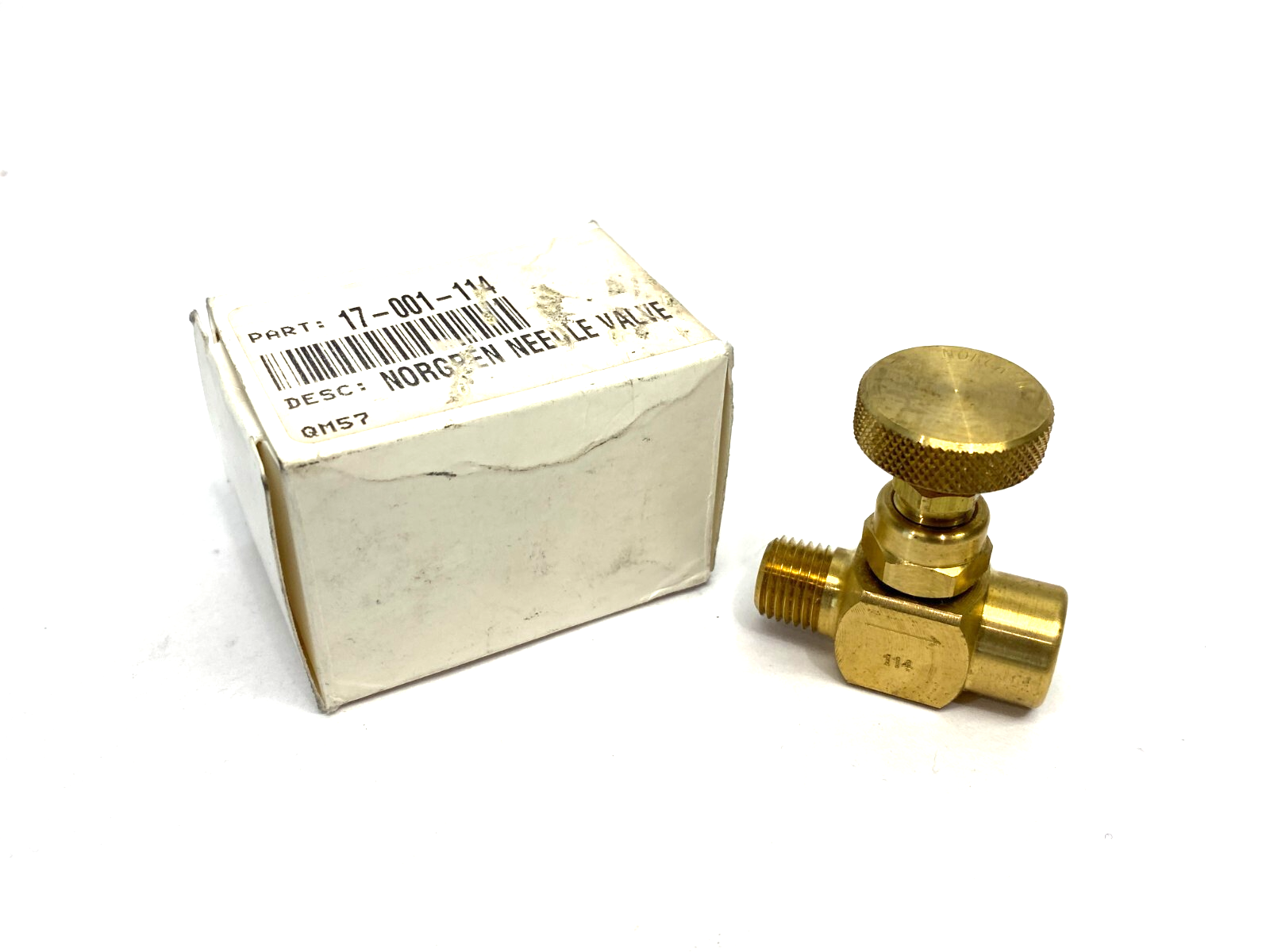 Norgren 17-001-114 Brass Needle Valve - New – Open box - Maverick Industrial Sales