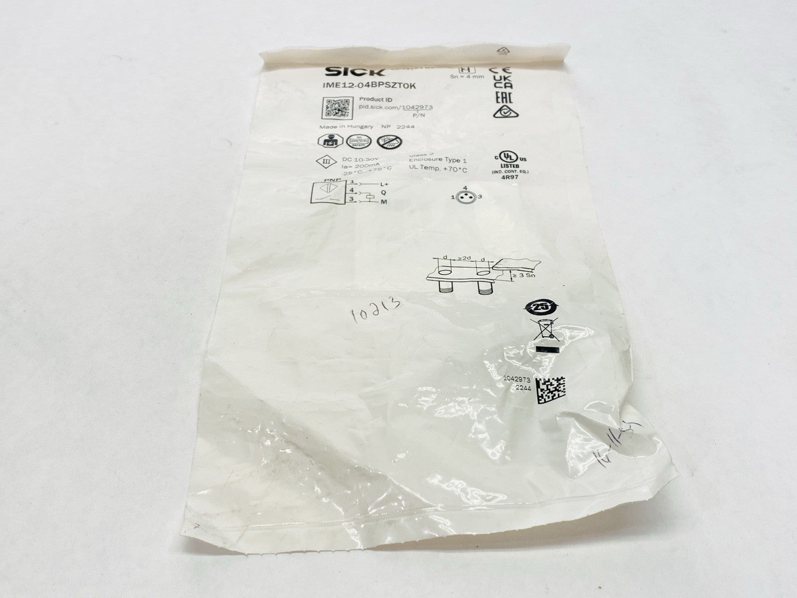 Sick IME12-04BPSZT0K Inductive Proximity Sensor 1042973 - Maverick Industrial Sales