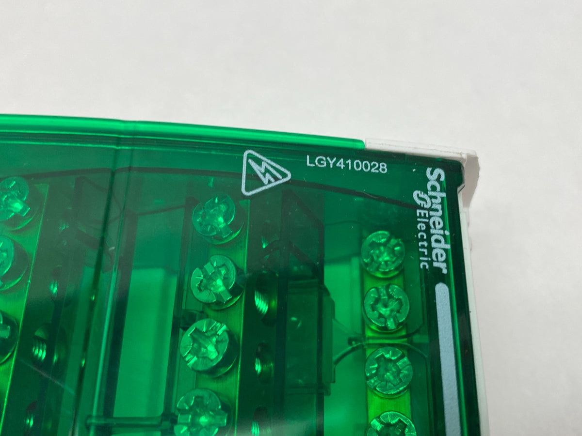LGY410028 | Schneider Electric Linergy DS Screw Distribution Block, 4-Pole 100A - New Other - Maverick Industrial Sales