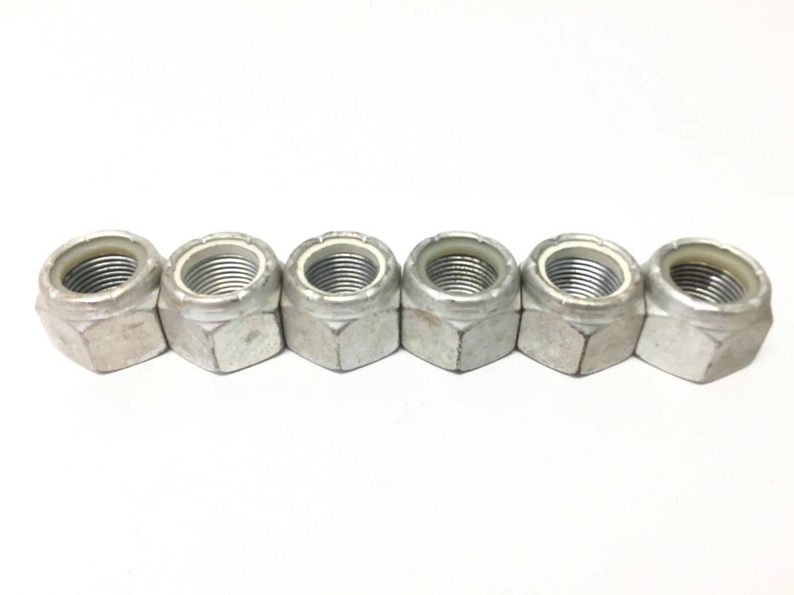 Steel Nylon Insert Lock Nuts Zinc Plated 7/8"-14 LOT OF 6 - New - Maverick Industrial Sales