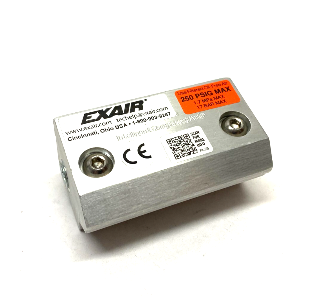 Exair 110003 Super Air Knife 3" 76mm Length Aluminum 1/4" NPT Ports - Maverick Industrial Sales