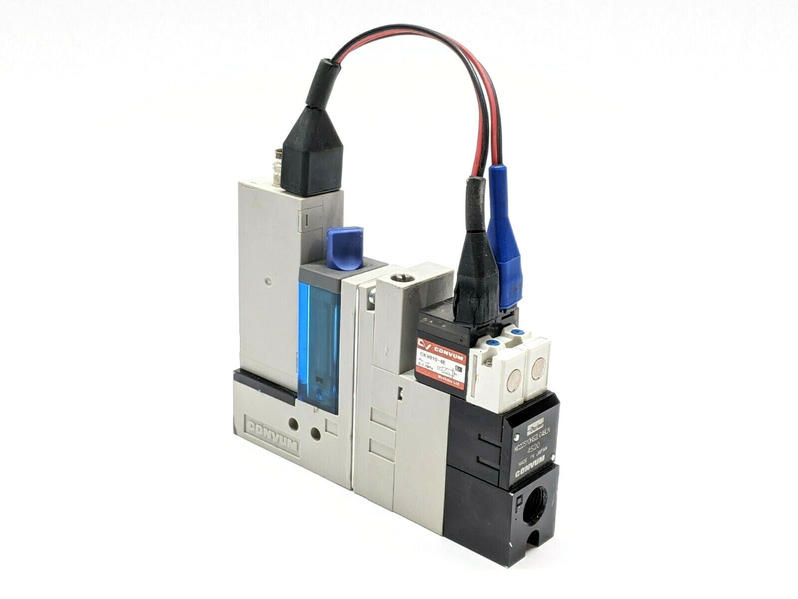 Parker Convum MC22S10HSZLC4BLN Vacuum Generator w/ MVS-201-PCP - Used - Maverick Industrial Sales