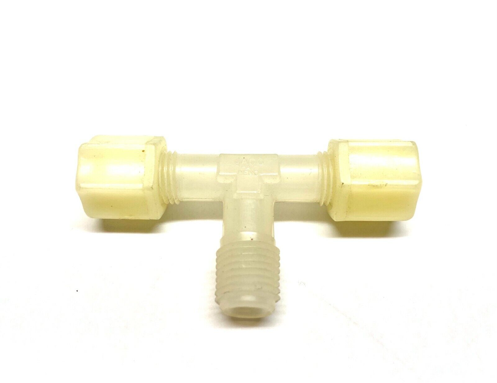 Jaco 60-5-4-K-N Brach Tee Fitting 5/16" Tube 1/4" Thread - New – Open box - Maverick Industrial Sales