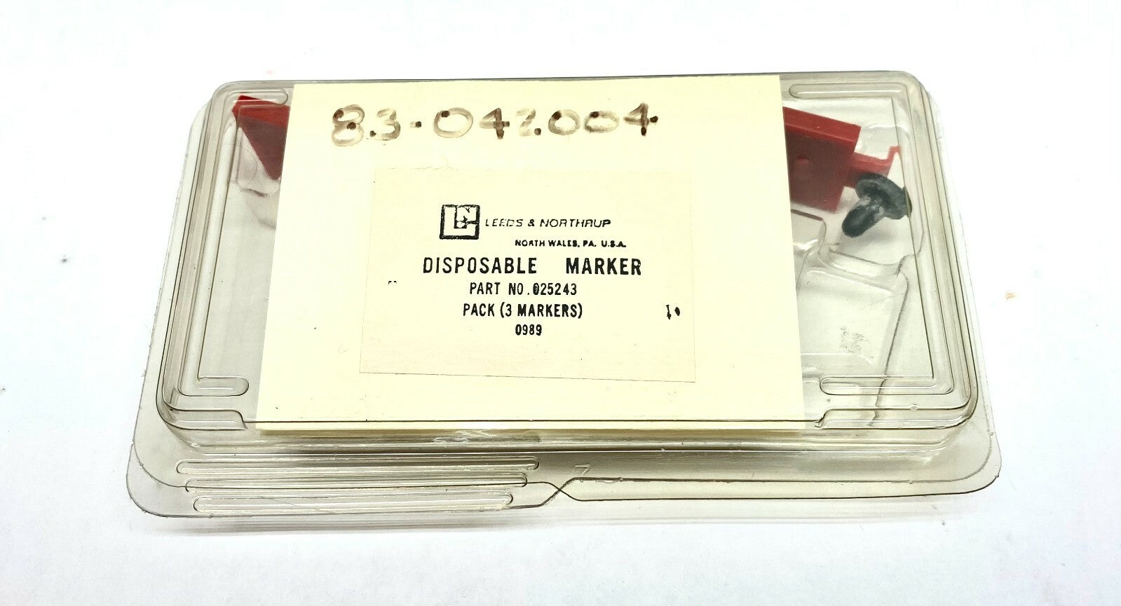 025243 | Leeds & Northrup Disposable Marker Red PKG OF 3 - New - Maverick Industrial Sales