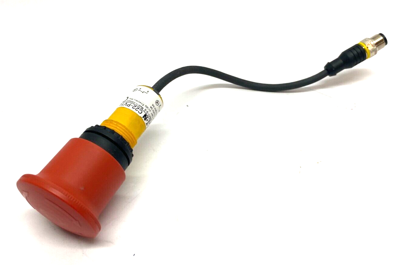 Eaton C22-PVT45P-K02-P10 22mm Emergency Stop Switch 3-Pos Non-Illuminated 24V - Maverick Industrial Sales