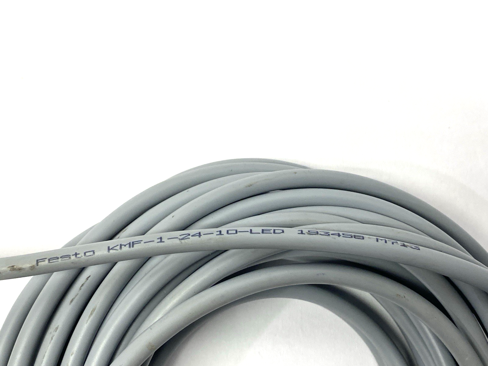 Festo KMF-1-24-10-LED Plug Socket w/ Cable 10m 24VDC 193458 - New – Open box - Maverick Industrial Sales