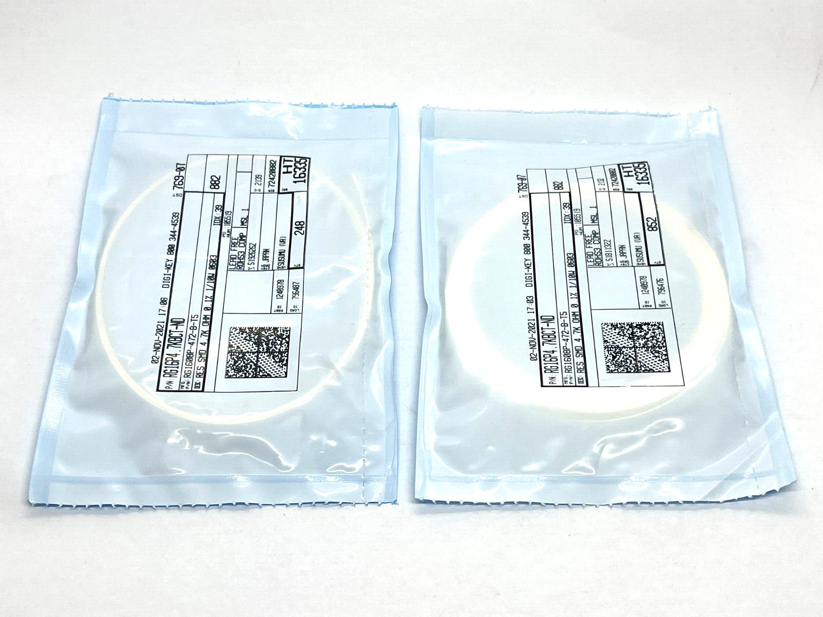 Susumu RG1608P-472-B-T5 Thin Film Resistors SMD 1/10W 4.7K 0.1% 0603 1100QTY - Maverick Industrial Sales