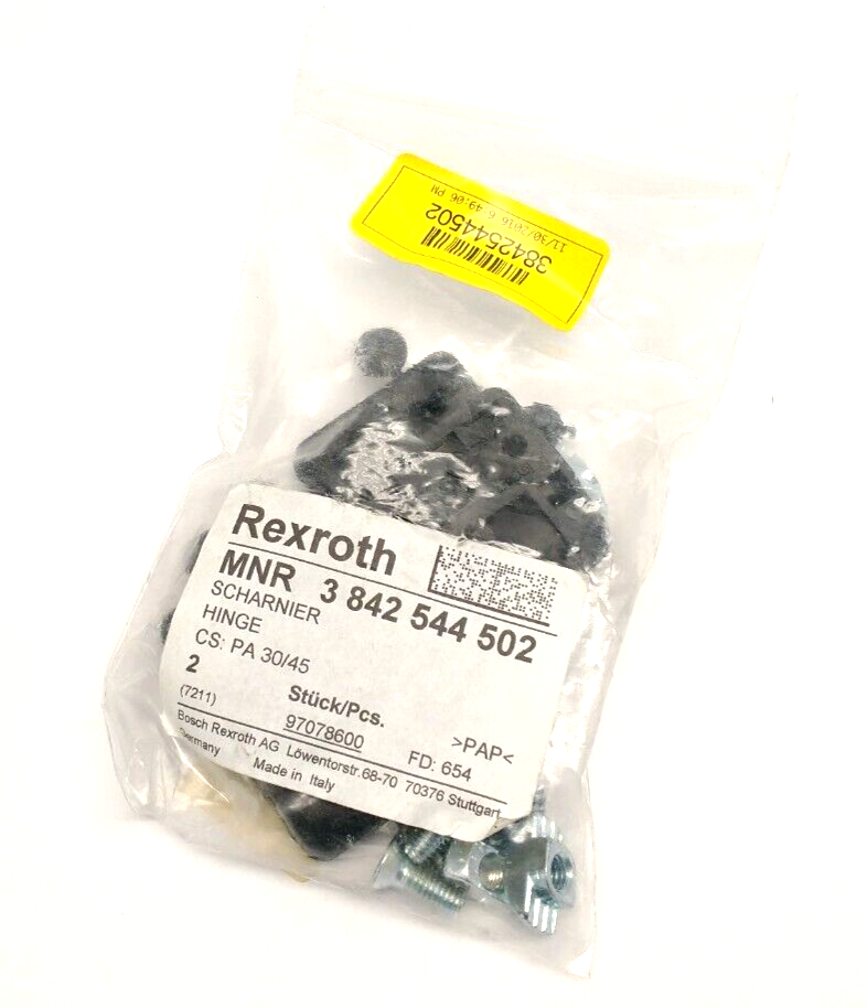 Bosch Rexroth 3842544502 Hinge PA 30/45 PACK OF 2 - New – Open box - Maverick Industrial Sales