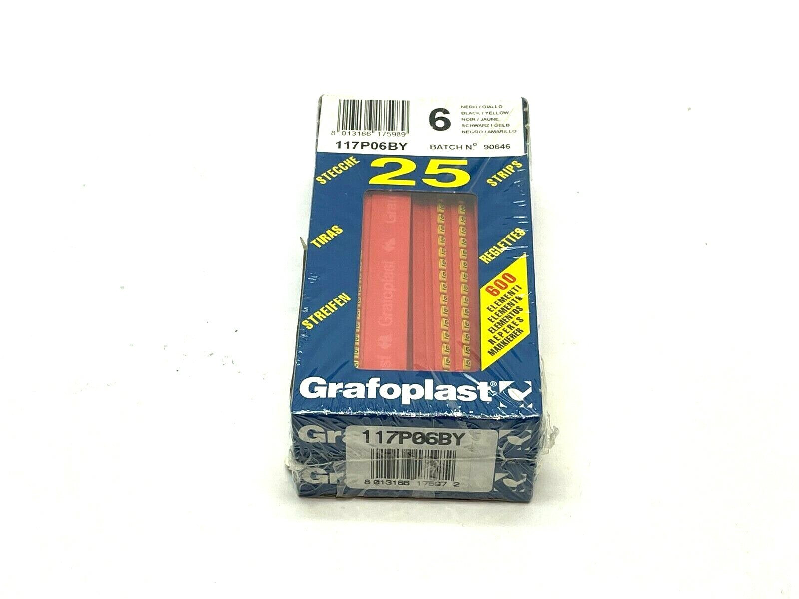 117P06BY | Grafoplast Wiremarker Strips LOT OF 50 - New - Maverick Industrial Sales