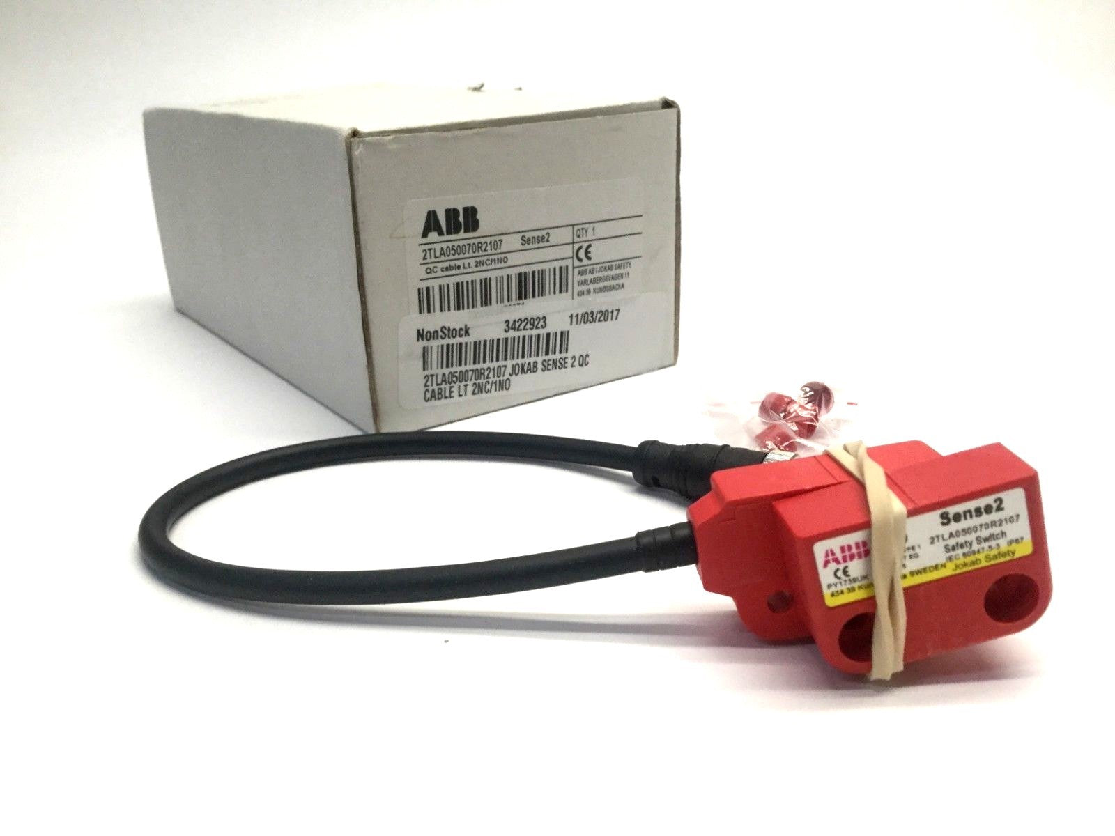 ABB 2TLA050070R2107 Sense2 Safety Switch QC Cable - Maverick Industrial Sales