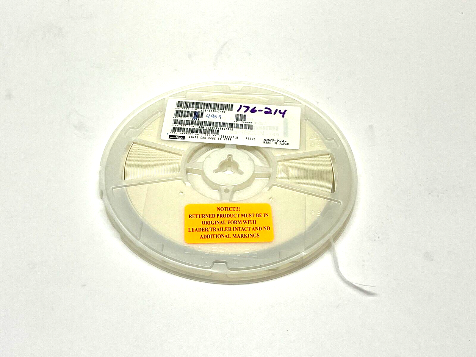 GRM1555C1H4R0CZ01D | Murata Ceramic Capacitor REEL OF 9900 - New – Open box - Maverick Industrial Sales