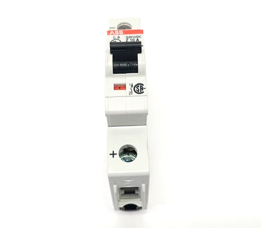 2CDS271517R0428,S201UDC-Z10A,S201UDC-Z10,S201UDC-Z10 A,S201UDC-Z 10 A | ABB S201UDC-Z10 A Circuit Breaker 1P 10A 60VDC 2CDS271517R0428 - New – Open box - Maverick Industrial Sales