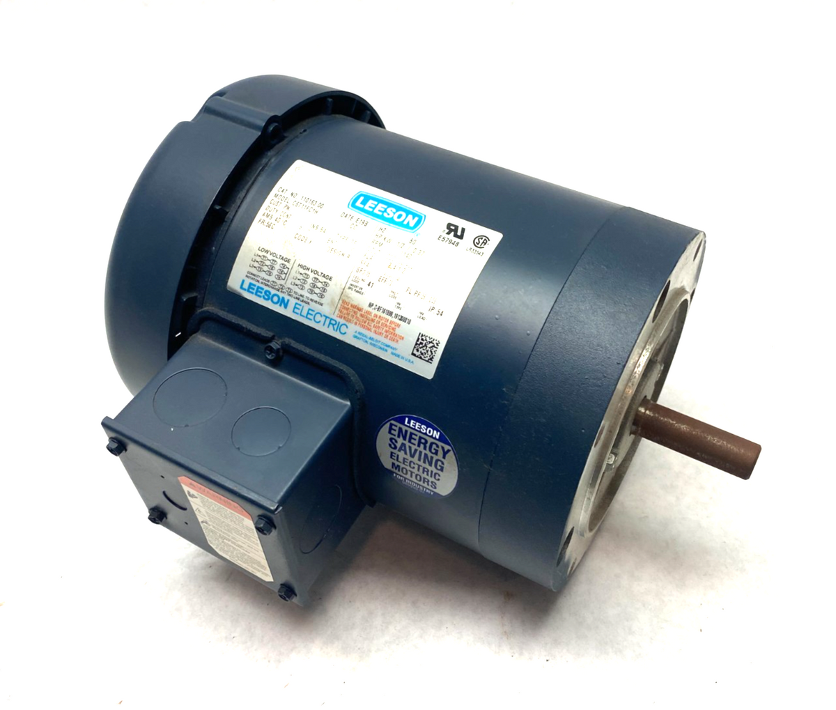 Leeson 110163.00 Electric Motor 3ph 1/2hp 1140rpm 60hz 208-230/460V C6T11FC1H - Maverick Industrial Sales