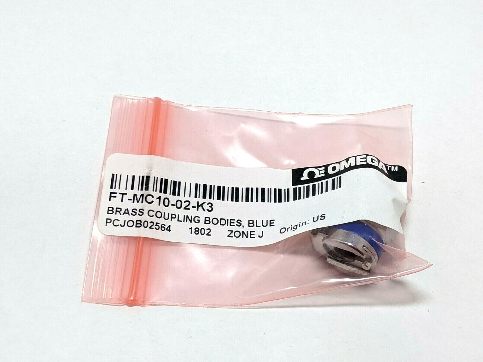 FT-MC10-02-K3 | Omega Brass Coupling Bodies, Blue - New - Maverick Industrial Sales