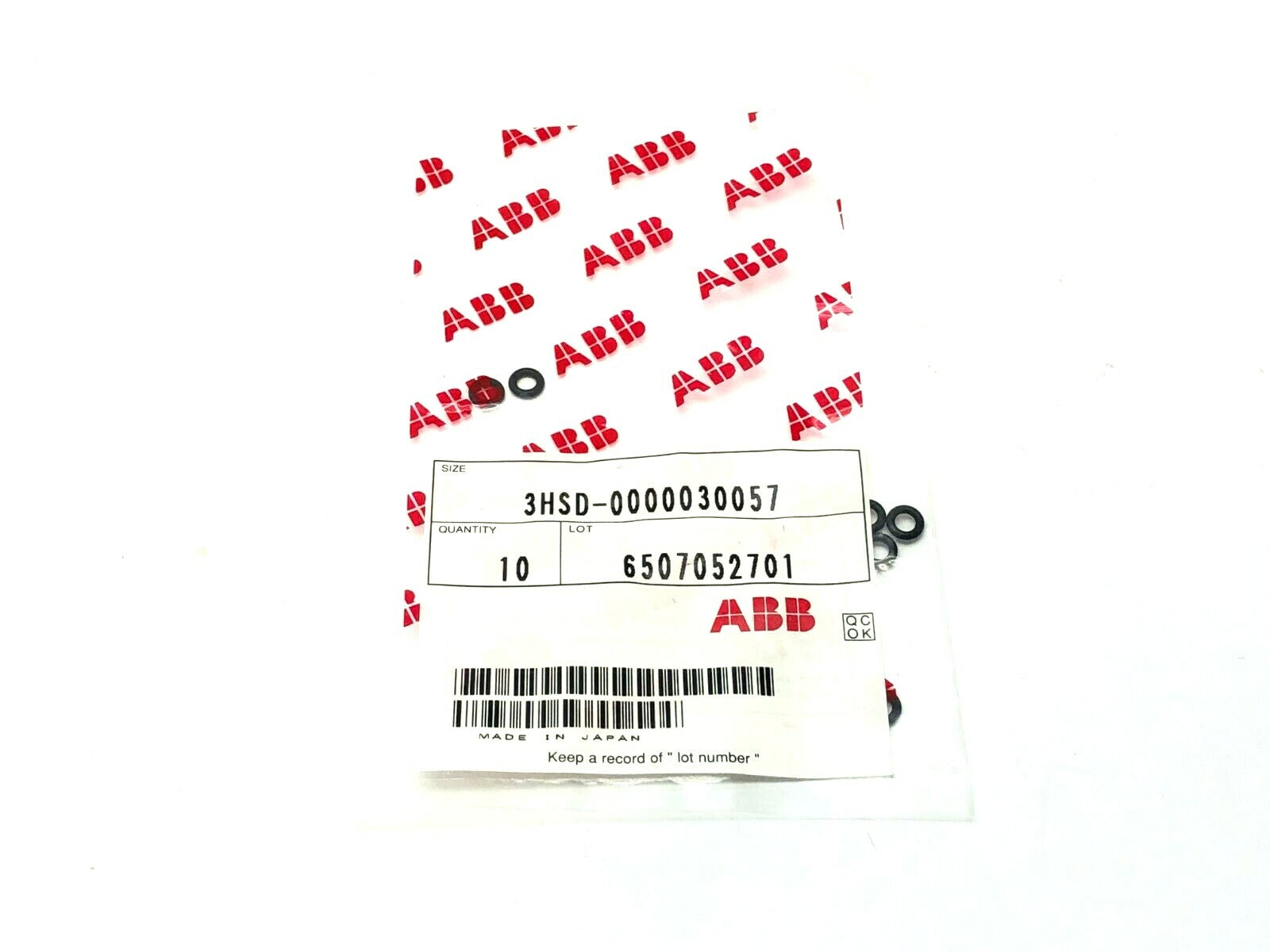 ABB 3HSD-0000030057 O-Ring Paint Seal PKG OF 10 - Maverick Industrial Sales