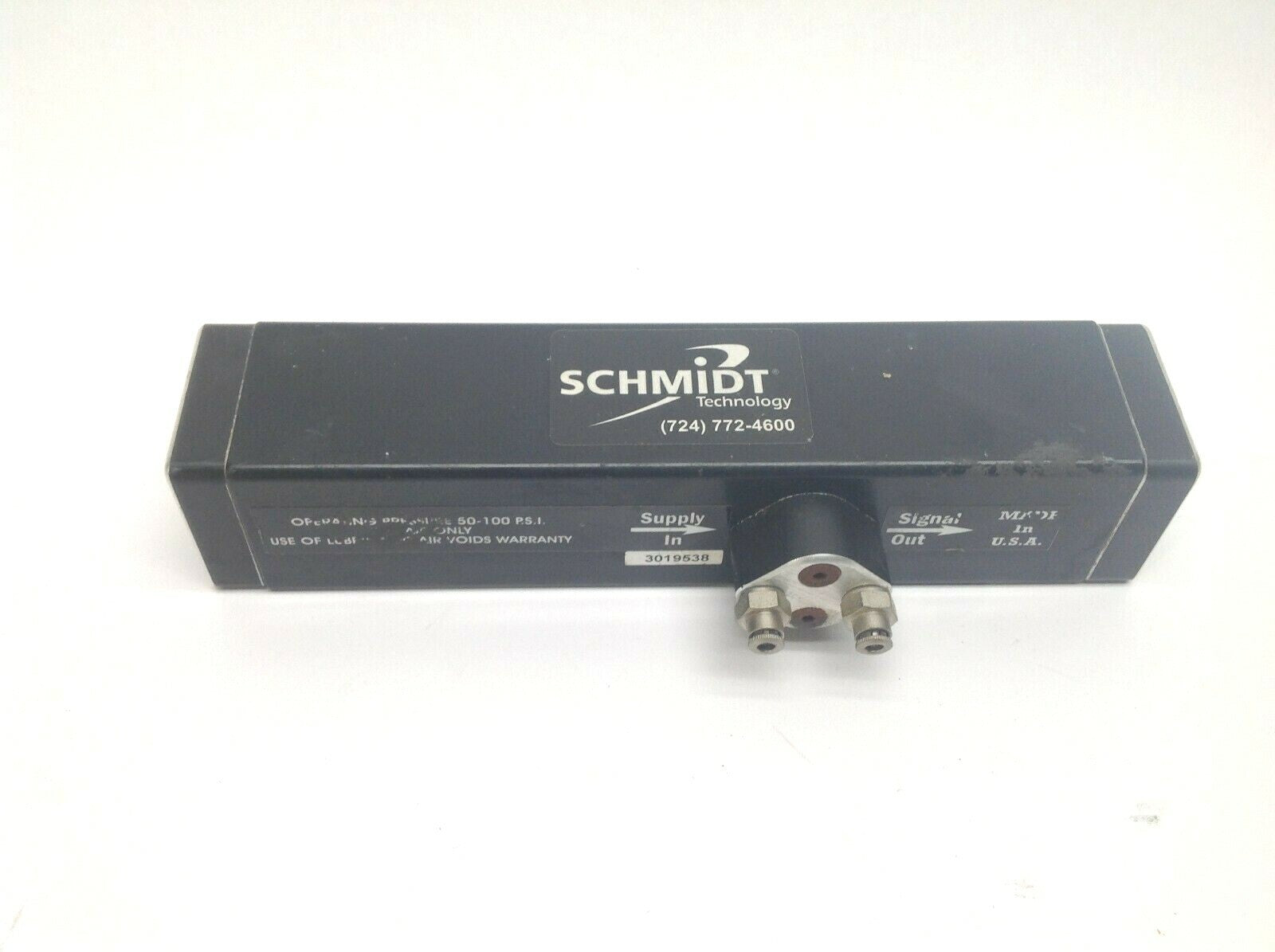 Schmidt Technologies Pneumatic Valve and Cylinder Operating Control 50-100 PSI - For parts or not working - Maverick Industrial Sales