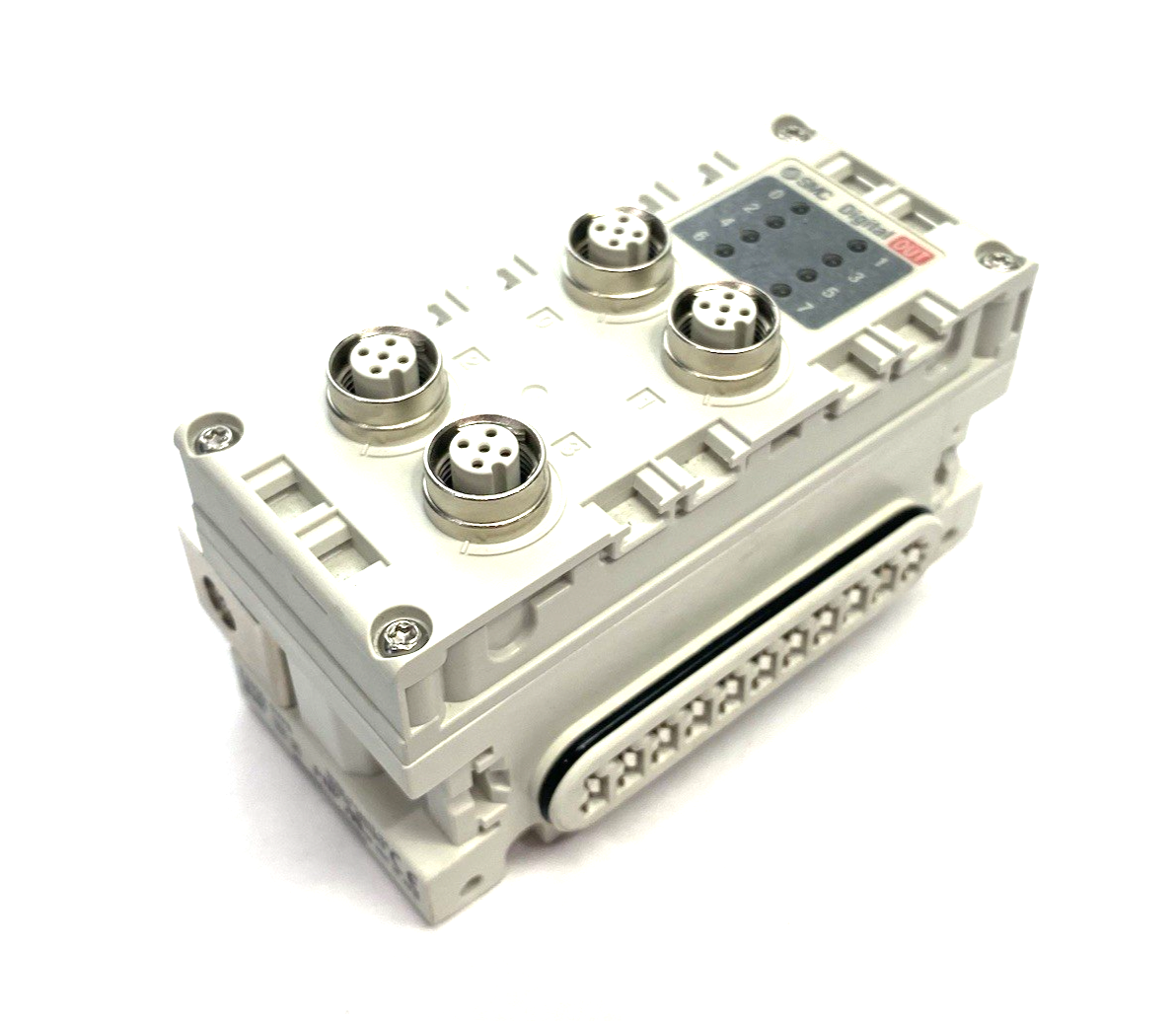 SMC EX600-DYPB Digital Output Module PNP 8-Point 4xM12 - Maverick Industrial Sales