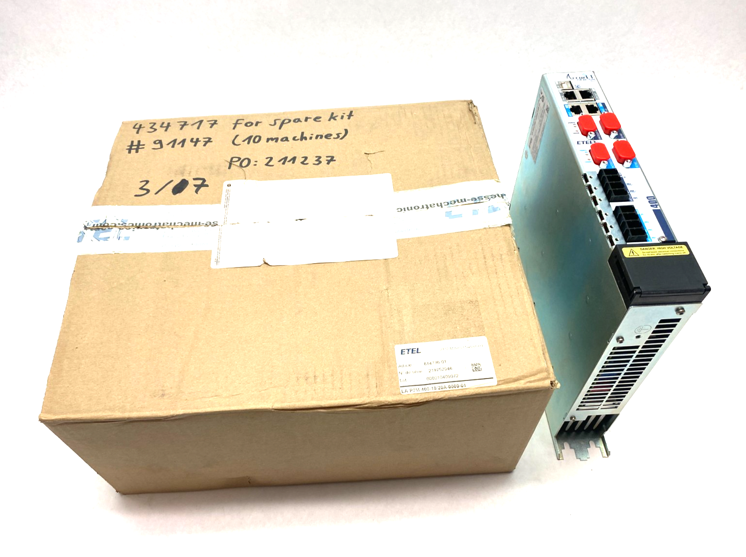ETEL EA-P2M-400-10/20A-0000-01 AccurET Modular Position Controller 814736-01 - Maverick Industrial Sales