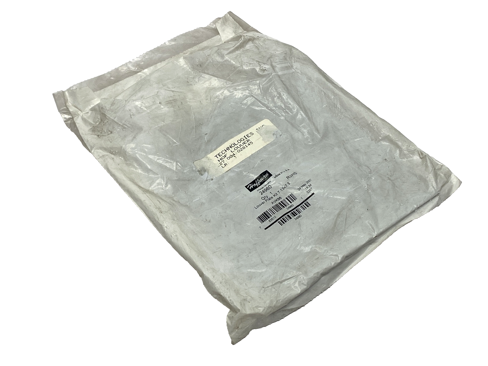 Hoffman AVK66 Louver Plate Kit 7.88" x 7.5" 24960 - New - Maverick Industrial Sales