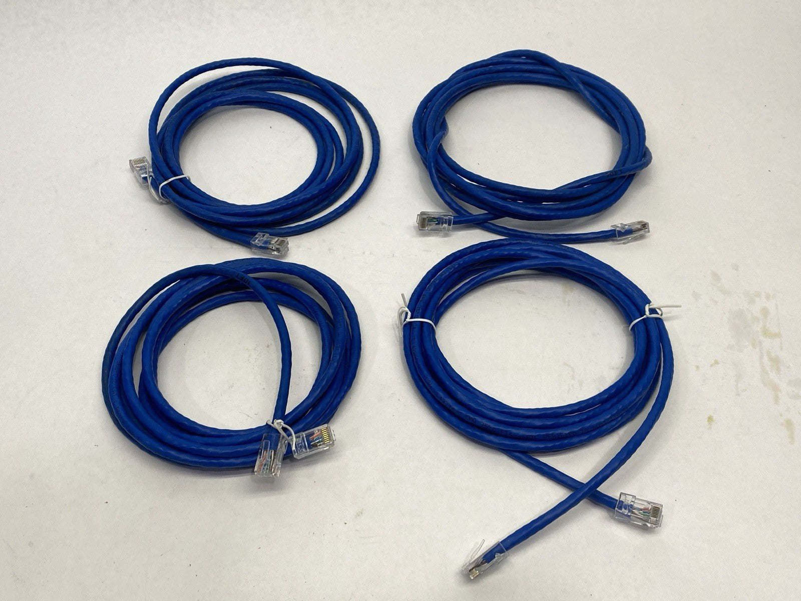 Legrand 556-110-010 Q-Series Patch Cords CAT6 Non-Booted Blue 10ft LOT OF 4 - Maverick Industrial Sales