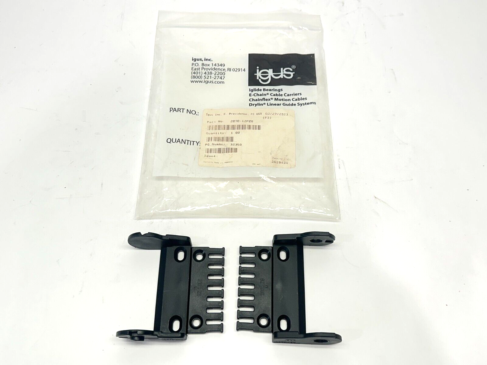 2070-12PZB | Igus Mounting Bracket Medium 93mm - New – Open box - Maverick Industrial Sales