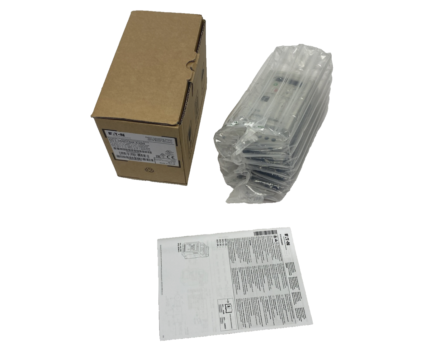 DC1-344D1NN-A20N | Eaton PowerXL Variable Frequency Drive 3PH 480VAC 4.1A 1.5kW - New - Maverick Industrial Sales