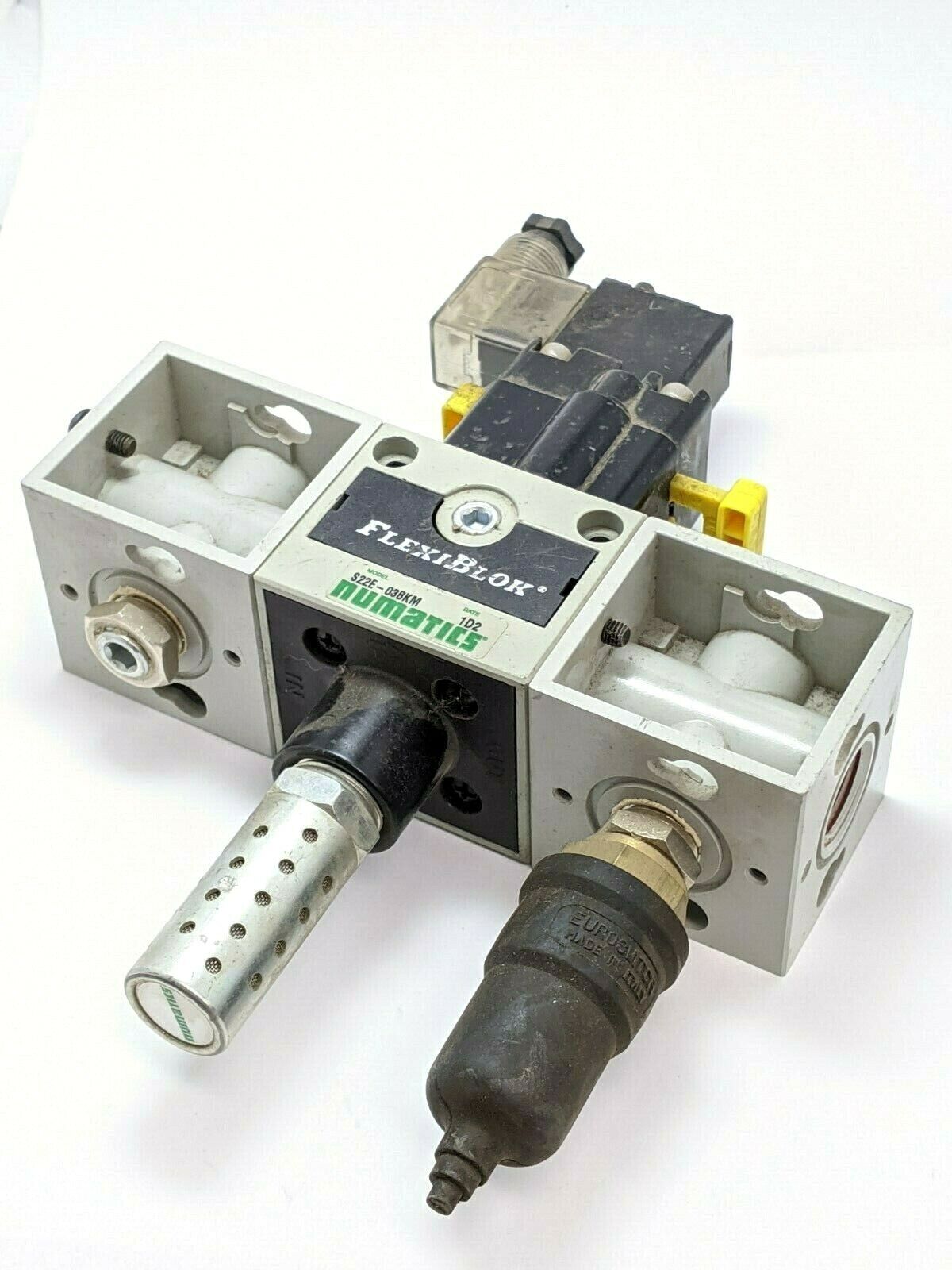 S22E-03BKM | Numatics FlexiBlok Exhaust Valve - Used - Maverick Industrial Sales