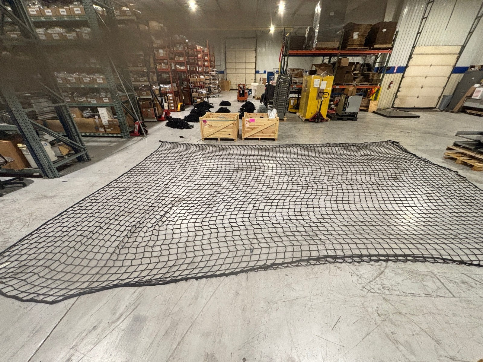 Incord Baynets Pallet Racking Safety Netting / Backing, 3000, LOT OF 17 Sections - Used - Maverick Industrial Sales