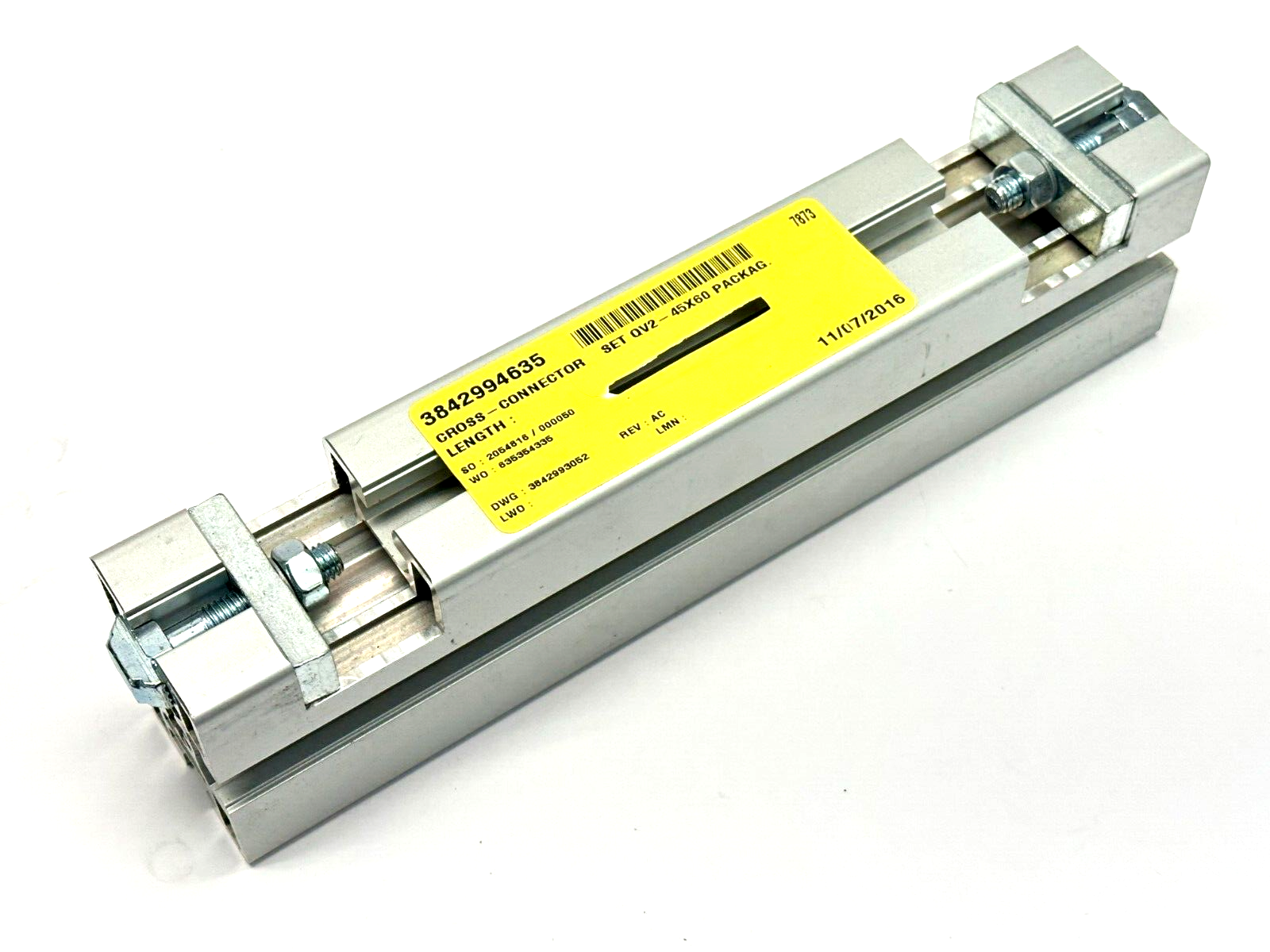 Bosch Rexroth 3842994635 Cross Connector QV2 45X60 245mm - Maverick Industrial Sales